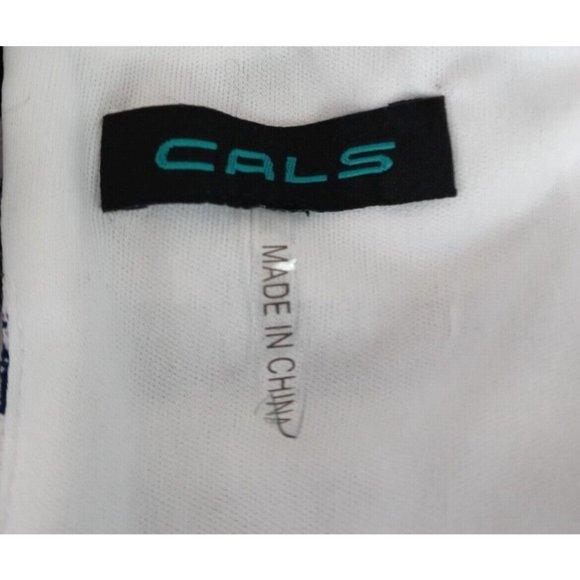 Cals Women's Blue & White Sleeveless Romper Size Medium - Picture 3 of 5